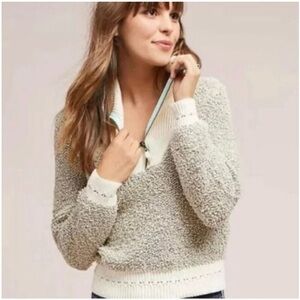 Moth Anthropologie Sherpa S/P Pullover Sweater